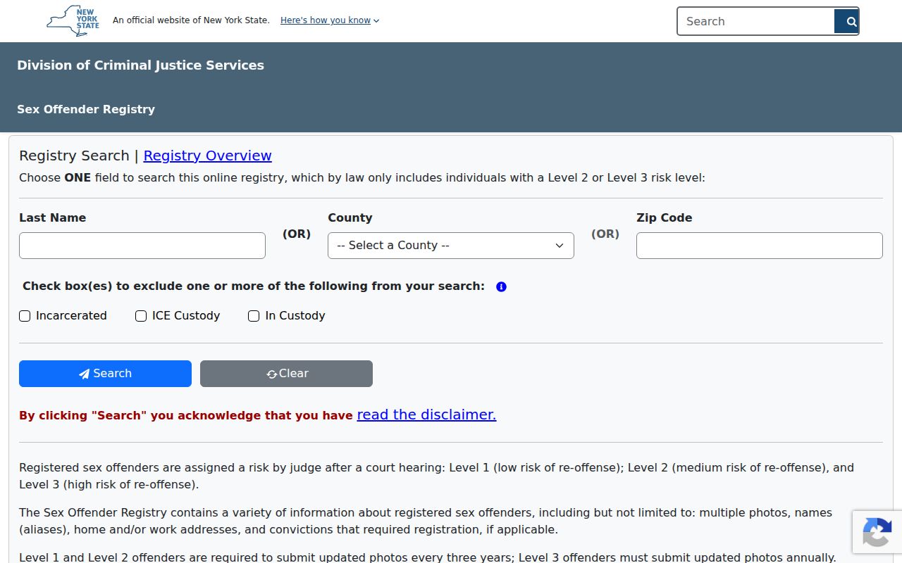 Southampton neighbors reference for the New York sex offender registry subdirectory