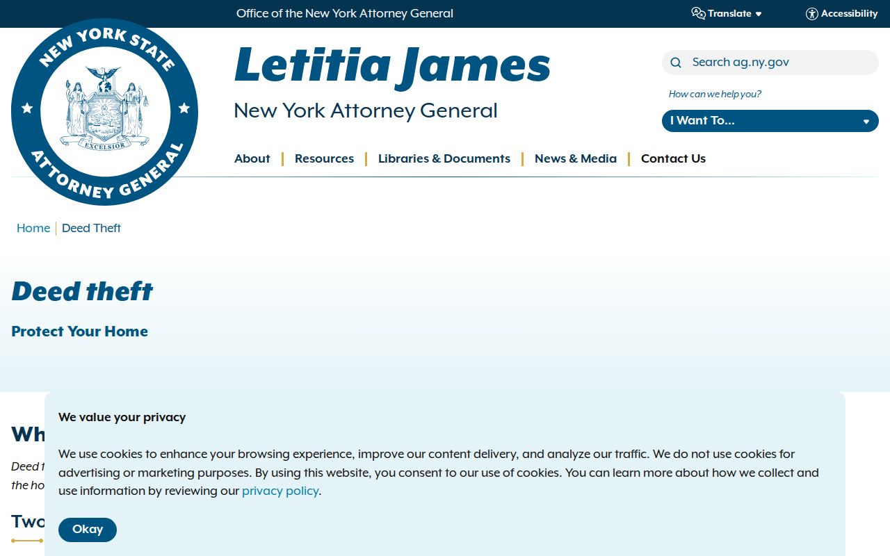 Southampton previous residents New York Attorney General deed theft guidance