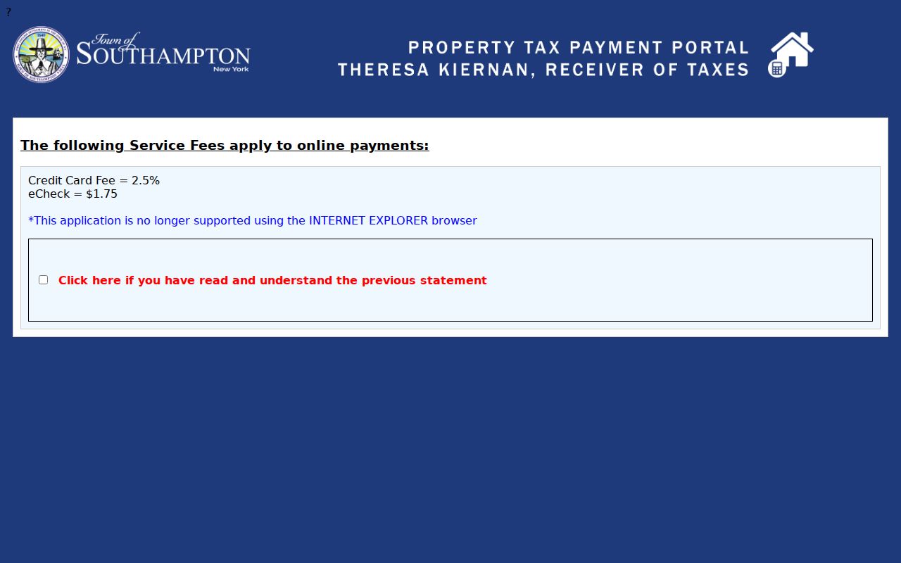 Southampton street directory eTax address and owner search